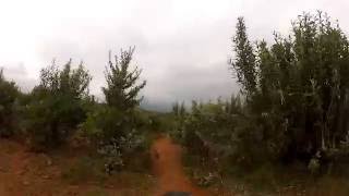 Singletrack descent baptized as "Charcoal Run"