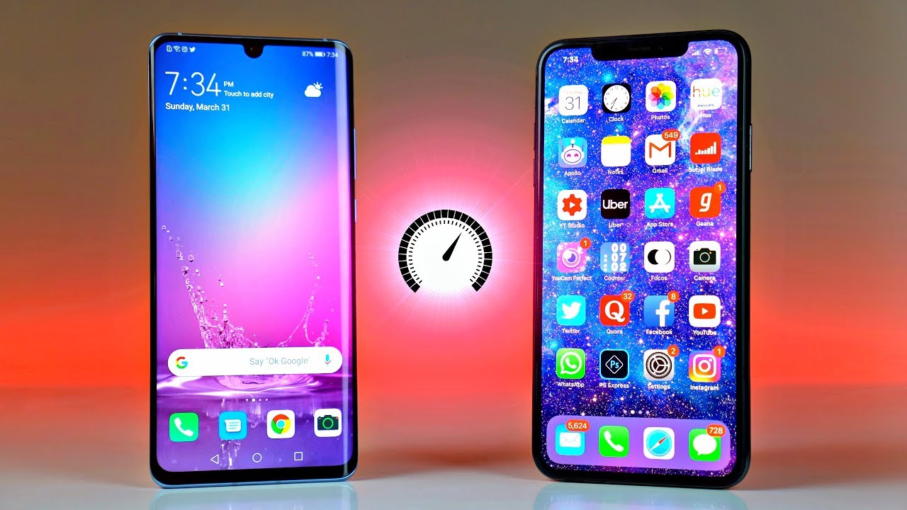 Huawei P30 Pro vs iPhone XS Max - Speed Test!