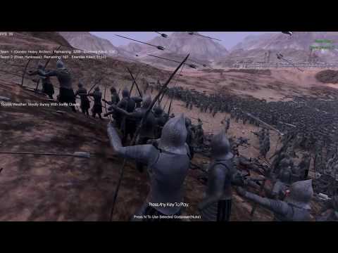 15,000 Gondor Heavy Archers (Attack) vs 300 Elven Huntresss (Attack)