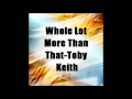 Whole Lot More Than That-Toby Keith