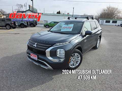 2024 Mitsubishi Outlander Plug-In Hybrid LE S-AWC in Gray for sale at Davey Auto Sales Oshawa South in Oshawa, ON