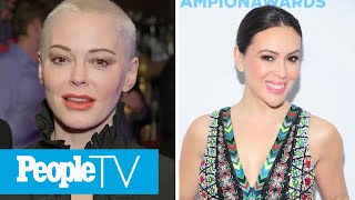 Rose McGowan Accuses Alyssa Milano Of Making Charmed Set 'Toxic AF' In Twitter Clash | PeopleTV