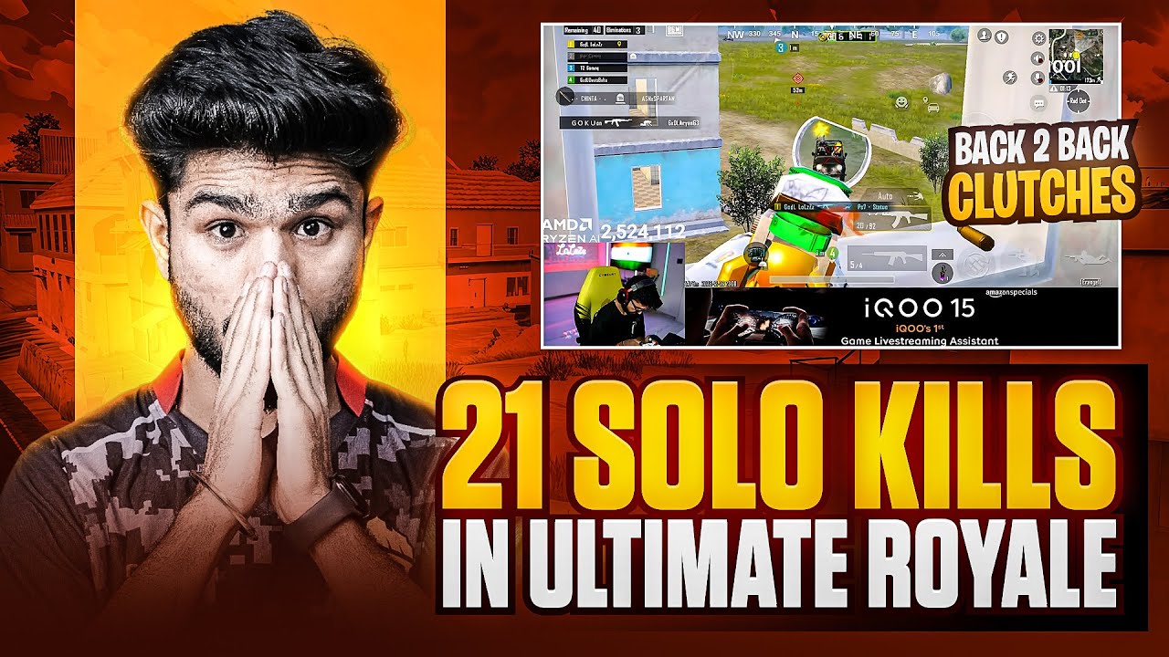 21 SOLO KILLS IN ULTIMATE ROYALE | DOMINATION OR WHAT | BGMI HIGHLIGHT