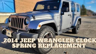 2014 jeep WRANGLER Clock spring replacement