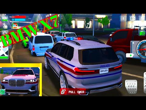 BMW X7 police car performs missions at night - Police Sim 2022 | Android GamePlay #gaming #viral
