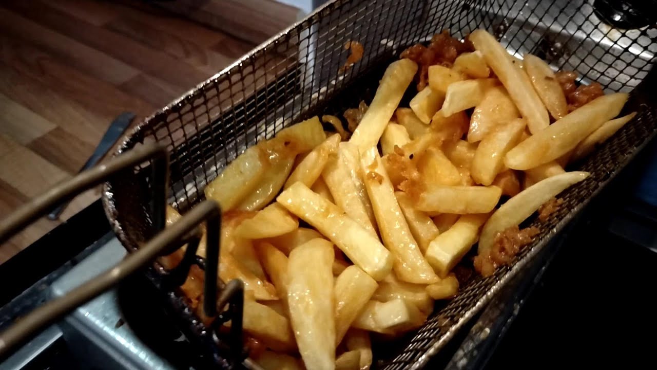 The Best Homemade Deep Fried British Chips Hand Cut and Thrice Cooked Perfect Chips