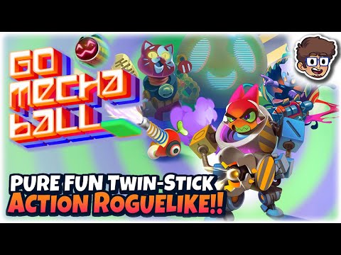 PURE FUN Twin-Stick Shooter Action Roguelike!! | Let's Try Go Mecha Ball
