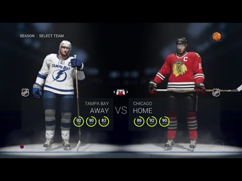 NHL 16: Lightning (4-3-1) at Blackhawks (1-5-1) (10/24/2015)