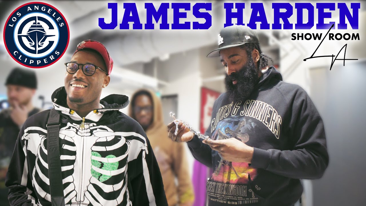 James Harden Shops Exclusive Designer Sneakers & Clothing with Showroom LA