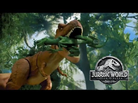 Jurassic World: Fallen Kingdom "Thrash & Throw T-Rex" Toy Commercial