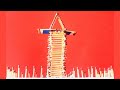 Mini Tower Matchsticks House Machis Craft Unhack
