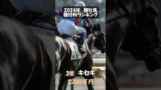 【競馬】2024年 種付料ランキング  #動物#競馬  #ウマ娘