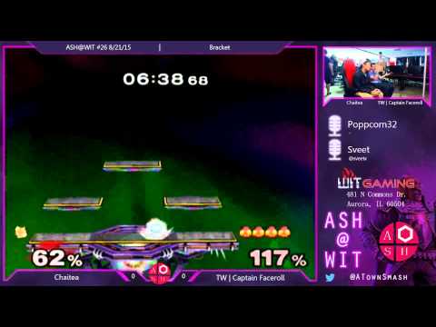 ChaiTea (Fox) vs. TW | Captain Faceroll (Sheik) - ASH@WIT #26 Melee Bracket