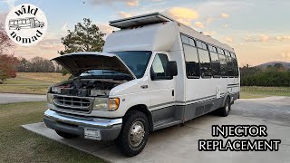 Ford E-Series Misfire Diagnosis and Injector Replacement  // Shuttle Bus RV Conversion