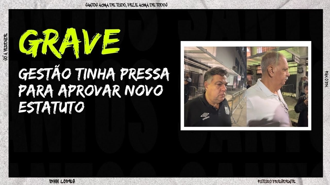 CONSELHEIROS EXPLICAM PRESSA NA APROVAÇÃO NO NOVO ESTATUTO 