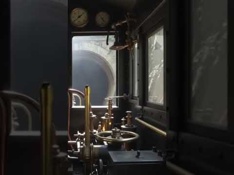 Trem prestes a entrar no túnel da samambaia, Borborema PB, reprodução por IA, inscrevam se 👍