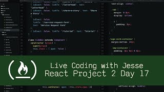 React Project 2 Day 17 - Live Coding with Jesse