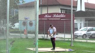 preview picture of video 'Hammer Throw 6kg   57,56m, Gassenbauer Gottfried'