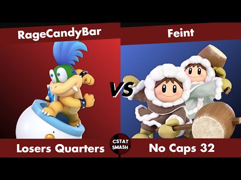 No Caps 32 - RageCandyBar (Bowser Jr.) vs Feint (Ice Climbers) Top 8 Super Smash Bros Ultimate