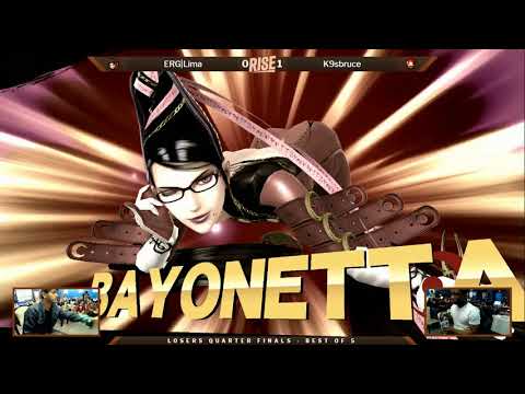 Rise 2018 Losers Quarters - ERG|Lima (Bayonetta) vs K9Sbruce (Diddy Kong)