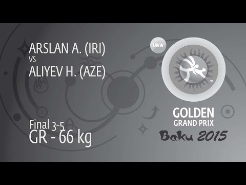BRONZE GR - 66 kg: H. ALIYEV (AZE) df. A. ARSLAN (IRI), 6-3