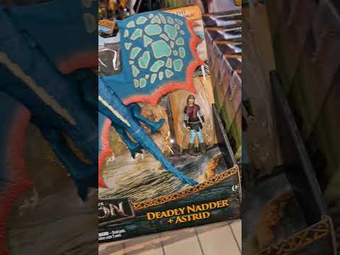 how to train your dragon Deadly Nadder + Astrid action figures #shorts