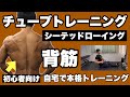 【背筋】初心者向けチューブトレーニング!逆三角形、ウエスト強調くびれ作りに