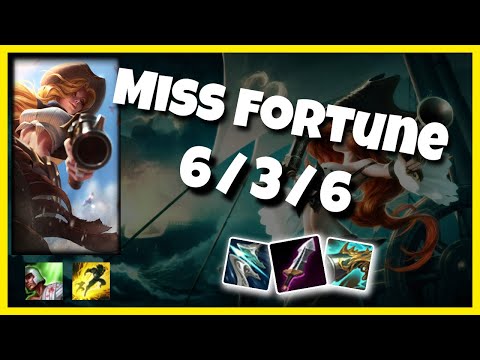 Miss Fortune Bot Lane 11.3 Challenger Gameplay Replay S11 (6/3/6) - BR