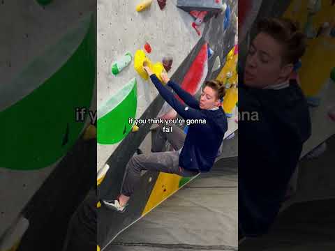 How to safely fall at the climbing gym (as safe as you can be) #climbing