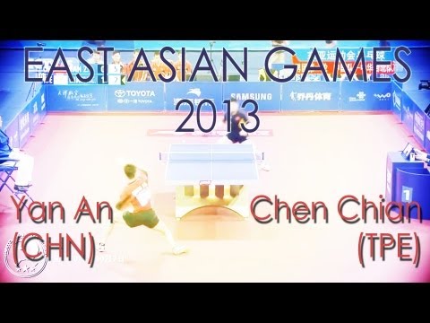 East Asian Games 2013: Yan An (CHN) vs. Chen Chian An (TPE)