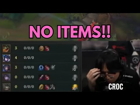Croc FORGOT to BUY ITEMS on stage | G2 vs LLL MSI 2023