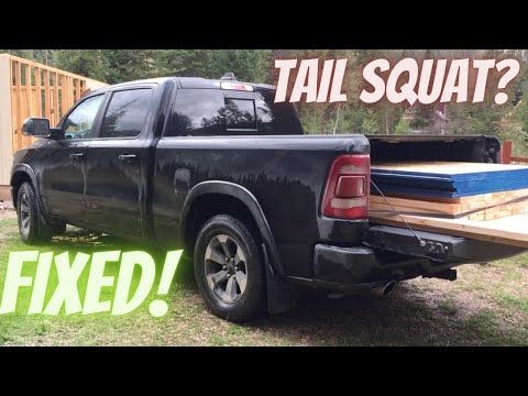 How to: Ram 1500 Tail SQUAT Control with Airlift 1000HD Air Bags, Rear Coil Spring Helper
