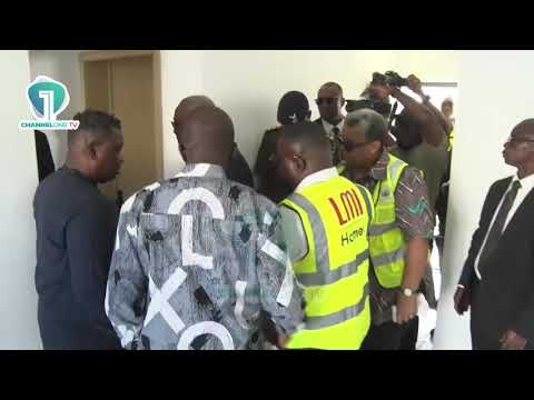 Prez Mahama Arrives At Saglemi To Inspect Affordable Housing Project