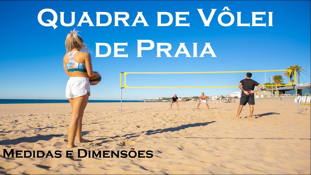 Quadra de Vôlei de Praia  |  Medidas e Dimensões