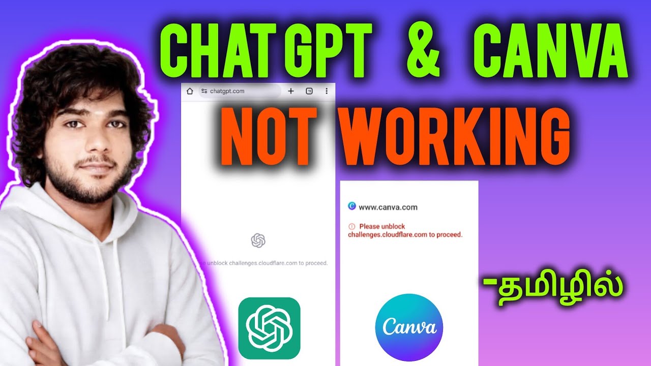 How to fix Canva and Chat Gpt not working tamil | Please unblock cloudflare.com to proceed tamil