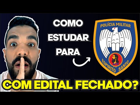 COMO ESTUDAR PARA PM-ES SOLDADO?  - EDITAL EM PRODUÇÃO CONCURSO 2021