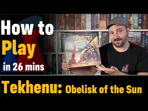 How to play Tekhenu : Obelisk of the Sun + Visuals - Peaky Boardgamer