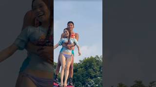 めちゃめちゃ楽しい水上アトラクションFly Board ride is so Water park😊 😊#shorts #adventure #flyboard #aqours #varil