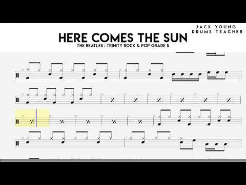 Here Comes The Sun   Trinity Rock & Pop Drums Grade 5