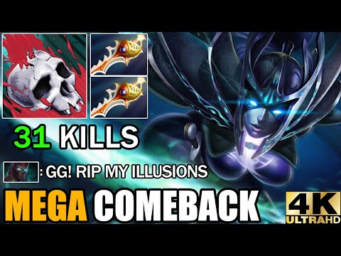 Amazing Hard Carry Battle 2X Rapier PA VS Terrorblade Epic Mega Comeback Dota 2 Pro Rank Gameplay