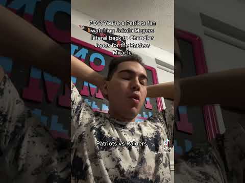 POV: You’re a Patriots fan watching Jakobi Meyers lateral back to Chandler Jones tiktok #shorts