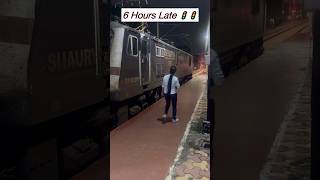 6 Hours Lates || Wap7 Power Full Locomotive #train #viralvide