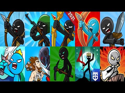 Stick War Legacy vs War Legend vs Modern War vs Hero Wars Stickman vs Stick Clash - Ten Stick Games