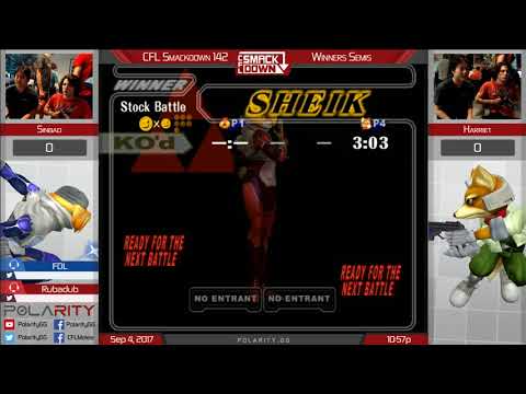 CFL Smackdown 142 Melee - Sinbad (Sheik) vs Harriet (Fox) - Winners Semis
