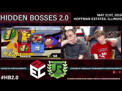 Hidden Bosses 2.0 - Pools – waasabi (Pikachu) vs. E2C l Joe Barrels (Diddy Kong)