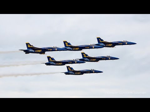 USN Blue Angels + Fat Albert Arrival for Airshow London SkyDrive 2021