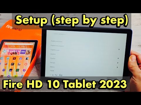 Amazon Fire HD 10 tablet 2023: How to Setup (step by step)