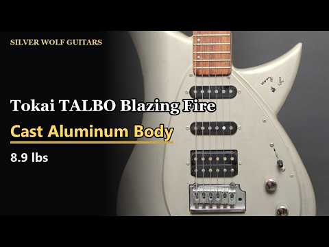 Tokai TALBO Blazing Fire - Cast Aluminum Body - Silver - SSH - Made in Japan - w/Vintage Hard Case (26A059) Bild 25