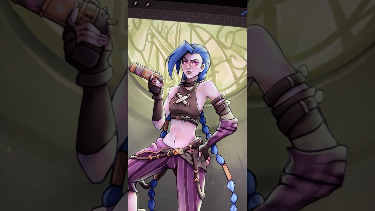 Would this make a better Sticker or Keychain?      #speedpaint #drawingprocess #arcane