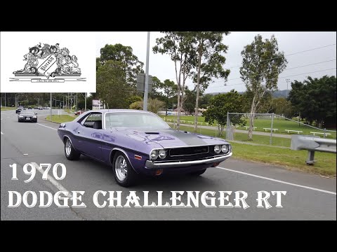 Dodge Challenger RT in Plum Crazy, so good he's got a pair